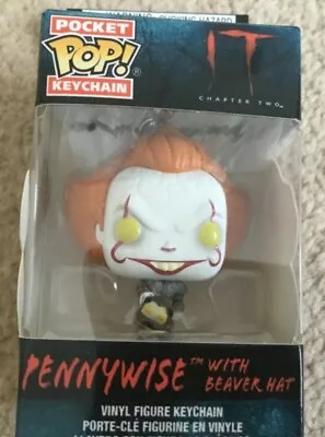 Buy IT Chapter 2 Pennywise With Beaver Hat Funko Pop Keychain Vinyl Figure New • 7.99£