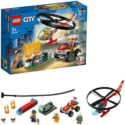 Buy Brand New & Sealed LEGO City 60248 Fire Helicopter Response With ATV Quad Bike  • 14.99£