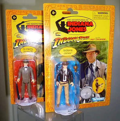 Buy Indiana Jones Last Crusade 3.75 Kenner Figures X 2 Brand New Connery/Ford • 29.95£