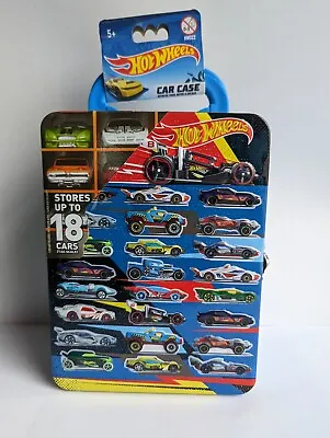 Buy Hot Wheels Metal Carry Case Holds 18 1/64 Scale Cars Tin Embossed Front New • 12.99£