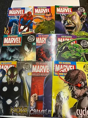 Buy 9 Classic Marvel Figure Collection  Eaglemoss Magazine Only • 9.99£