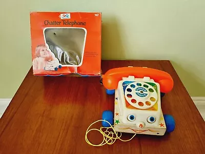 Buy Vintage 1972 Fisher Price Chatter Phone Complete Box Working Made In Britain  • 15£