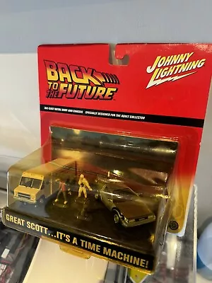 Buy Back To The Future Delorean Dmc 12 Diorama By Johnny Lightning Hot Wheels Model • 75£