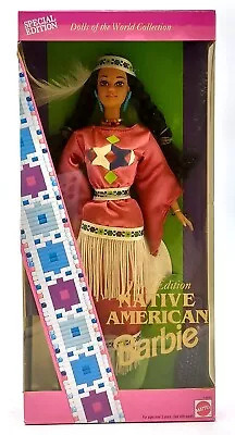 Buy 1994 DotW 3rd Native American Barbie Doll / Mattel 12699 / NrfB, Original Packaging Damaged • 35.93£