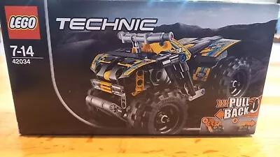 Buy Lego Technic 42034 Racing Quad Bike Pull Back Action 100% Complete With Box Etc • 5£
