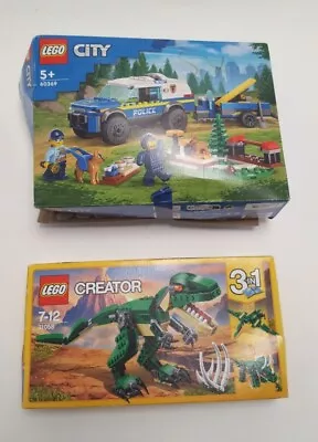 Buy 2x BOXED LEGO Sets - 31058 & 60369 - City Set Opened, Dino Set Sealed - See Pics • 6.99£