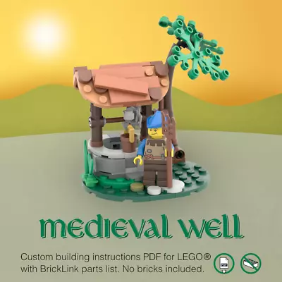 Buy Lego Castle Medieval Village Well Moc PDF Instructions Only Fits 31120, 40567 • 1.29£