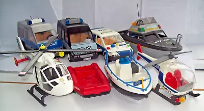 Buy Bundle Playmobil Vehicles, Helicopters And Boats ~ All Incomplete Sets • 18£