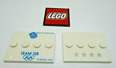 Buy LEGO Minifigure Plates 3x4 Olympic Team GB Or 4-Stars - Design 17836 / 88646 • 2.99£