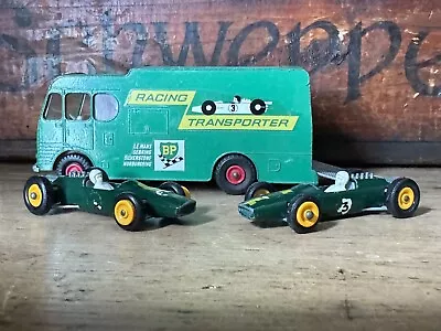 Buy MATCHBOX LESNEY No.6 BP RACING CAR TRANSPORTER (COMPLETE WITH BOTH RACE CARS) • 29.95£