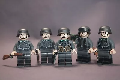 Buy Lego World War 2 Early War German Soldier Custom  Minifigures Squad • 14.99£