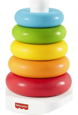 Buy Fisher-Price Rock-a-Stack Baby Toy, Classic Roly-Poly Ring Stacking Toy For Infa • 21.02£