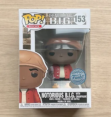 Buy Funko Pop Rocks The Notorious B.I.G With Champagne #153 + Free Protector • 24.99£