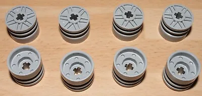 Buy Lego 8x Light Bluish Grey Wheels 18mm D. X 14mm With Axle Hole. Part No. 55982. • 2.49£