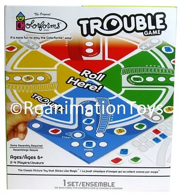 Buy Hasbro Colorforms Trouble Travel Size Mini Board Game Road Trip To Go Brand New • 9.46£