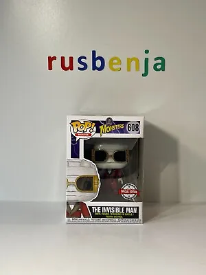 Buy Funko Pop! Movies Monsters Horror The Invisible Man Special Edition #608 • 20.99£