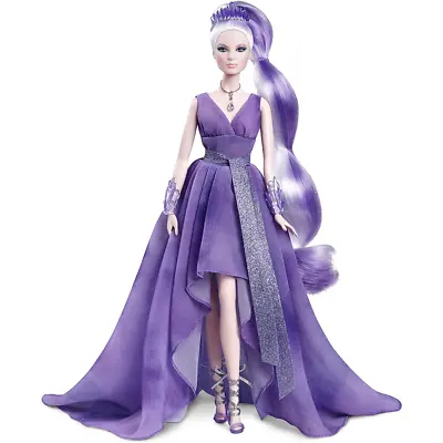 Buy Barbie Signature Crystal Fantasy Collection Amethyst Doll 13in Dress Mattel • 59.99£