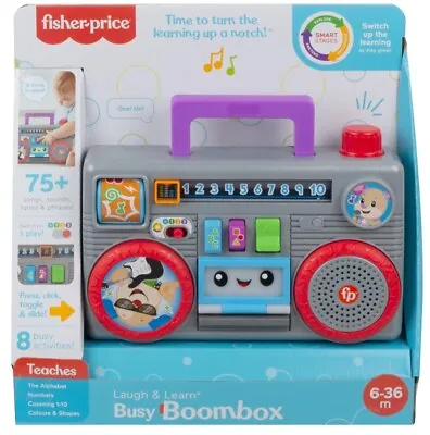 Buy Fisher Price Laugh & Learn Busy Boom Box - 8 Busy Activities - 6-36 Months • 15.99£