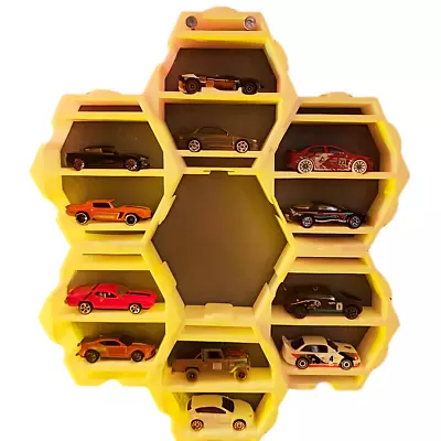 Buy Hotwheels Display Case - Stackable Hanging Hexagon Display For 1/64 Diecast Cars • 21.66£