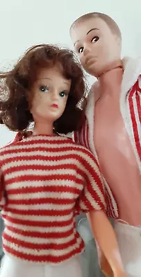 Buy Vintage Barbie Clone_ DAVTEX Rick & Jacki 1960's Brunette Outfits HTF • 133.70£