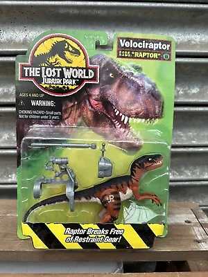 Buy Jurassic Park Lost World Velociraptor 1996 Sealed Carded • 75£