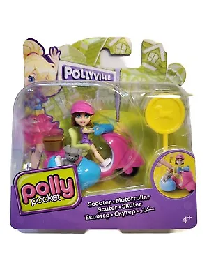 Buy New Polly Pocket Pollyville 2013 Figure With Scooter • 2.95£