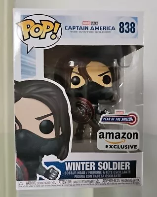 Buy Funko Pop! Winter Soldier With Shield | Amazon Exclusive | Near Mint & Protector • 24£