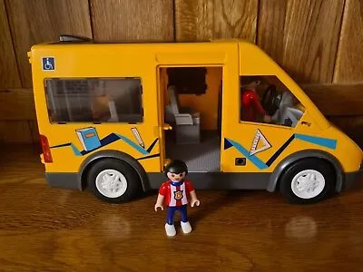 Buy Playmobil School Bus (9419) Mini Van Vehicle Disability Friendly & 2 Figures • 10.99£