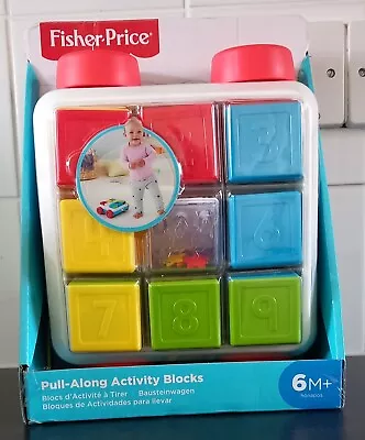 Buy Fisher Price Pull-Along Activity Blocks 6mths+ NEW In Packaging COMBINE POSTAGE  • 6.99£