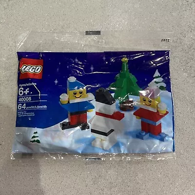 Buy LEGO 40008. Seasonal. Snowman Building Polybag. 2010. New Sealed Retired • 0.99£