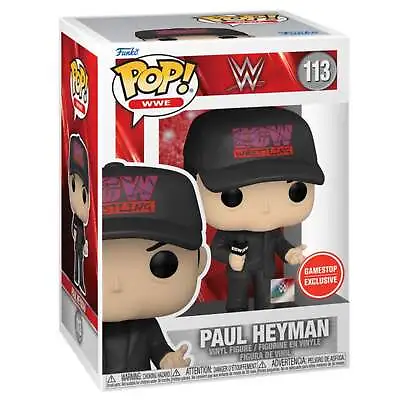 Buy WWE #113 Paul Heyman GameStop Exclusive Funko Pop • 14£