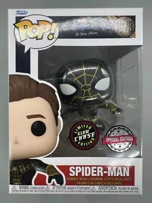 Buy Funko POP #1073 Spider-Man (Leaping) Glow Chase Marvel No Way Home + Protector • 33.74£