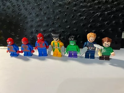 Buy Lego Minifigures -  Marvel, Avengers, Hulk, Spiderman Job Lot Bundle X 7 • 0.99£