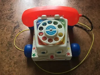 Buy Fisher Price Vintage Pull Along Chatter Phone Toy • 9.99£