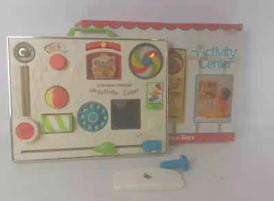 Buy Fisher Price Activity Center 1977 With Box Vintage Baby Toy Plastic Noises S100 • 25£