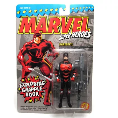 Buy Vintage Marvel Superheroes DareDevil With Exploding Grappling Hook Action Figure • 55£