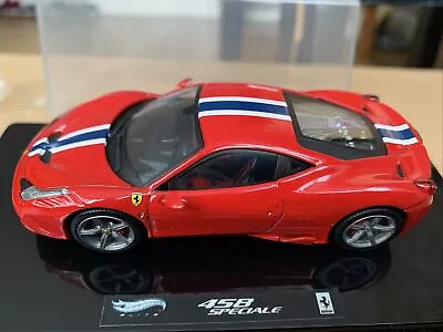 Buy Ferrari 458 Speciale 1/43 Car Model By Hotwheels Elite • 48£