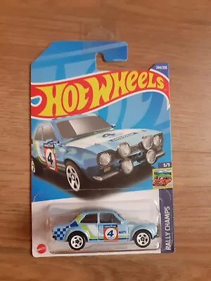 Buy Hotwheels '70 Ford Escort RS1600 Blue All New And Sealed Long Card • 6.50£
