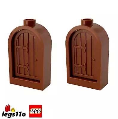 Buy LEGO 2x Arched Window Frame 1x2x2.7 With Wooden Door Insert NEW 30044 / 94161 • 3.49£