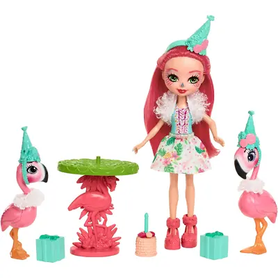Buy Enchantimals Let's Flamingle Dolls With Flamingo Pets And Accessories Kids Toy • 14.99£