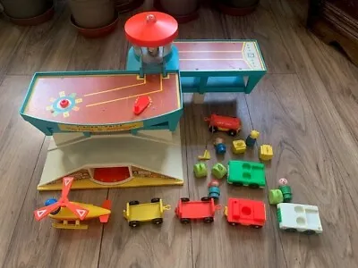 Buy Vintage Fisher Price Airport And Airplane • 55£