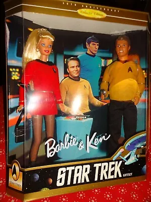Buy Star Trek Barbie & Ken Gift Set 30th Anniversary Collector Edition 1996 Vintage • 36.93£