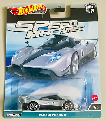 Buy Hot Wheels 1:64 Pagani Zonda R Car Culture Speed Machines Collection HKC42 • 6.99£
