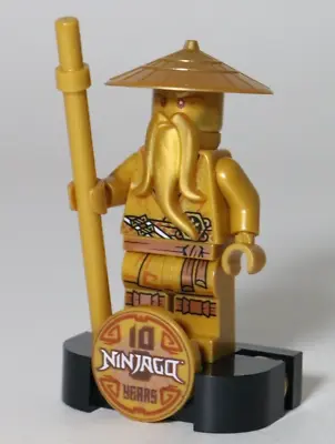 Buy LEGO Ninjago 71741 Golden Sensei Wu Minifigure 10th Anniversary Exclusive NEW • 28.99£