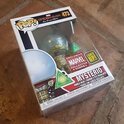 Buy Funko Pop! SPIDER-MAN 473 MYSTERIO EXCLUSIVE COLLECTOR CORPS - LIGHTS UP • 39.99£
