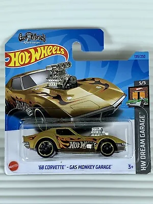 Buy Hot Wheels 2023 '68 Corvette Gas Monkey Garage *139/250 Dream Garage *5/5 HKH23 • 7.95£