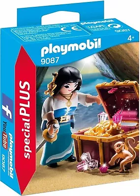 Buy Playmobil Special Plus 9087 - New & Boxed - Pirate Girl With Treasure Chest 2016 • 9.99£