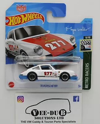 Buy Hot Wheels '71 Porsche 911 White 2023 NEW HKH06 Mattel Hotwheels Magnus Walker • 3.99£