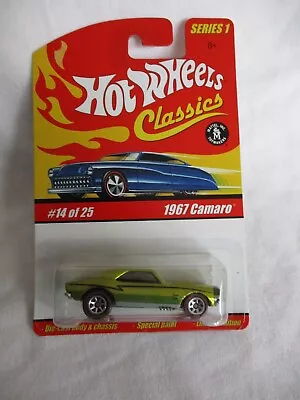 Buy Hot Wheels 2005 Classics Series 1, 1967 Camaro Yellow Chrome Body Sealed N Card • 6.99£
