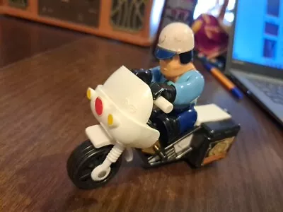 Buy Vintage Fisher Price Police Bike Toy Motorbilke And Policeman 1970s Collectable • 37.20£